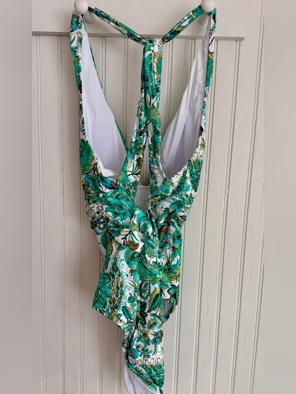 Sunshine 79 Green One-Piece Swimsuit Size 10 NWT with Gold Accent